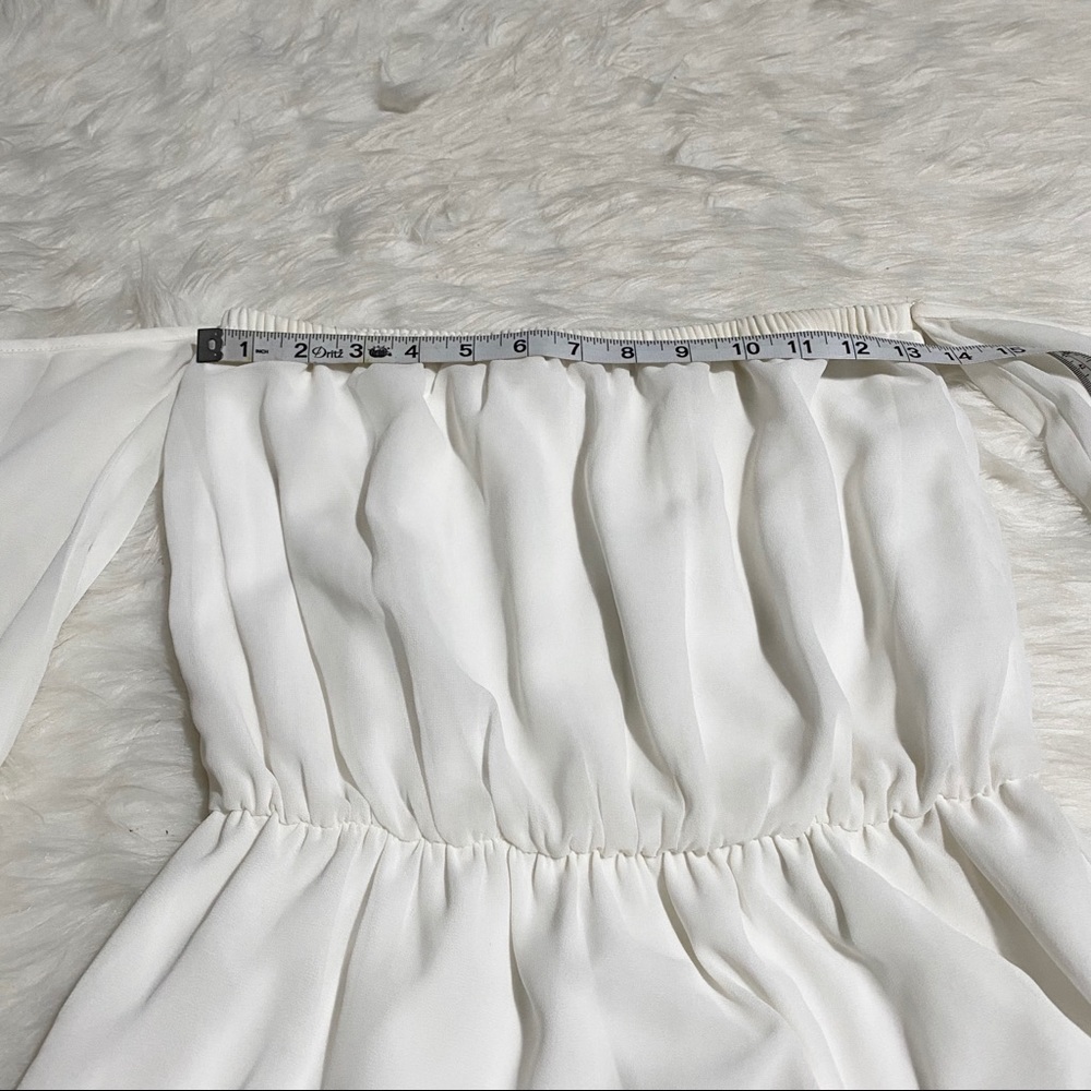 TOBI Off The Shoulder White Mini Dress - Picture 6 of 8
